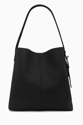 T-Bar Sling Shoulder Bag in Leather