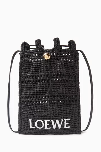 حقيبة بتصميم جيب برباط تضييق خوص لويفي × بولا ايبيزا