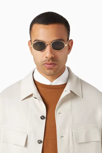 Poseidon Deux Sunglasses in Metal