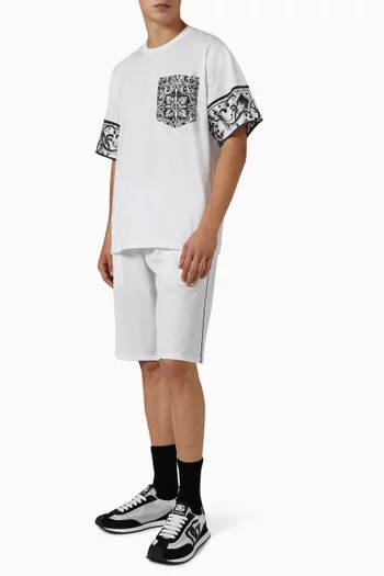 Bermuda Shorts in Cotton Piqué