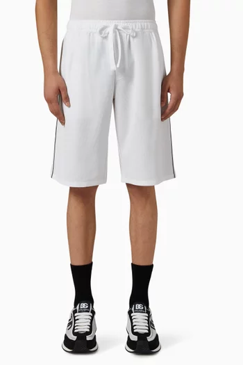 Bermuda Shorts in Cotton Piqué