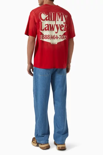 Call My Lawyer T-shirt in Cotton