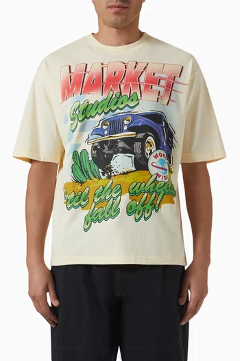 Wheels Off T-shirt in Cotton