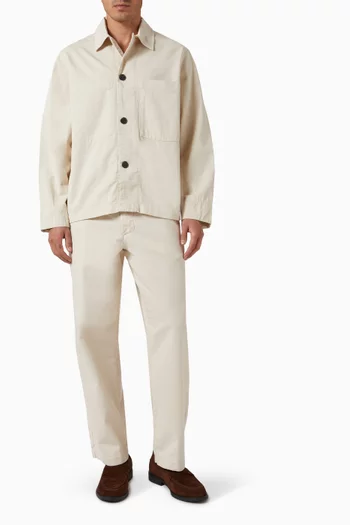 Relaxed Overshirt in Cotton