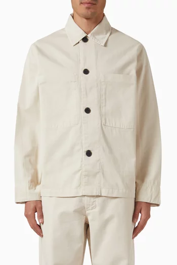 Relaxed Overshirt in Cotton