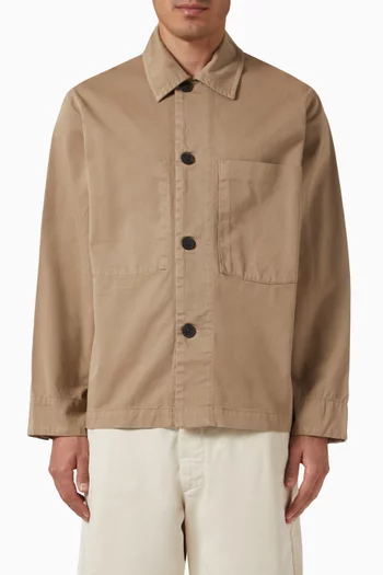 Relaxed Overshirt in Cotton