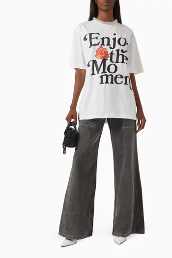 Enjoy The Moment T-shirt in Cotton
