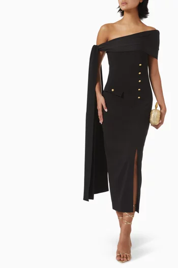 The Noir Midi Dress