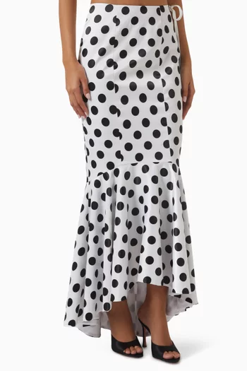Jolene Mermaid Skirt in Satin