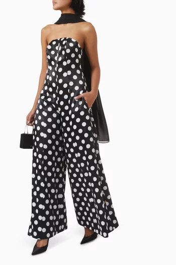 Dolly Wide-leg Jumpsuit in Satin