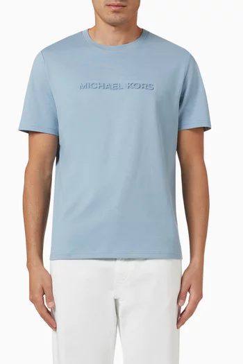 Embossed Logo T-shirt in Cotton