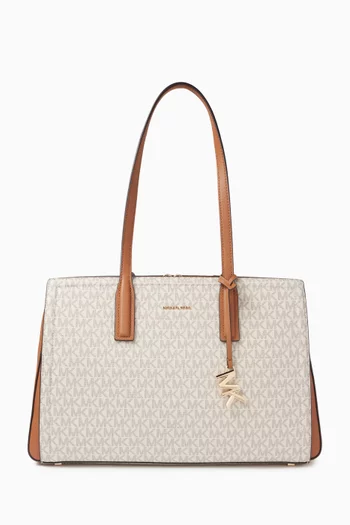 Laila Medium Tote Bag in Logo Canvas