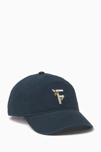 Fauna Logo-embroidered Baseball Cap in Organic Cotton-canvas