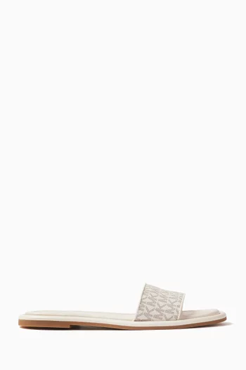 Dana Slides in Signature Logo Canvas