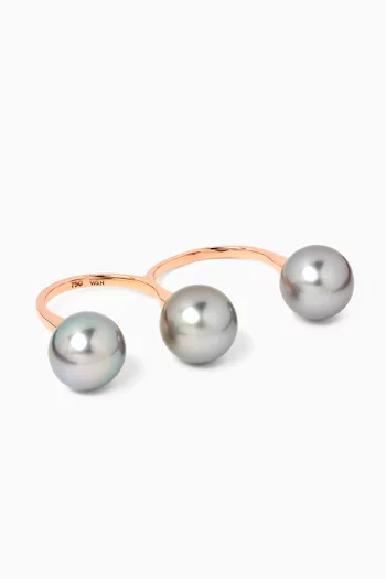 Libertine Tahitian Pearls Ring in 18kt Gold