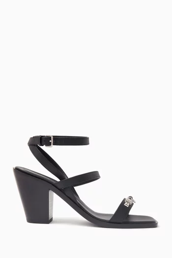 Unused Ivresse 65 Medor Studs Sandals in Leather, EU 40