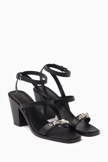 Unused Ivresse 65 Medor Studs Sandals in Leather, EU 40