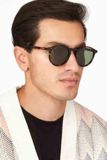 Archie Round Sunglasses in Acetate