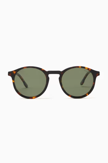 Archie Round Sunglasses in Acetate