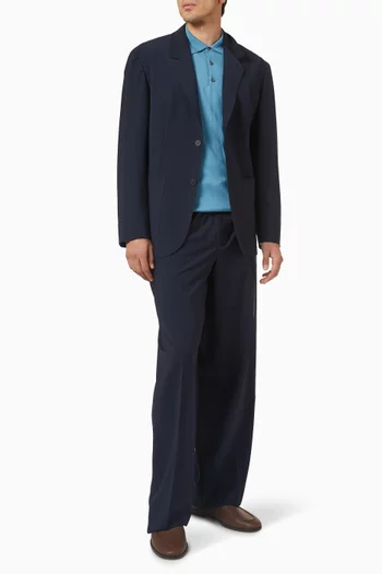 Drawstring Pants in Wool-blend