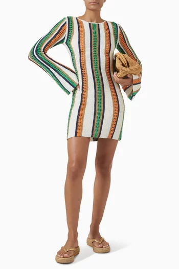 May Knit Mini Dress in Cotton Blend