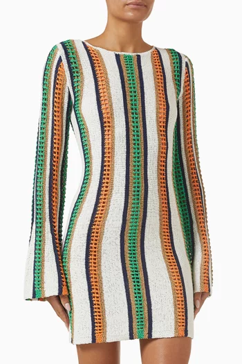 May Knit Mini Dress in Cotton Blend
