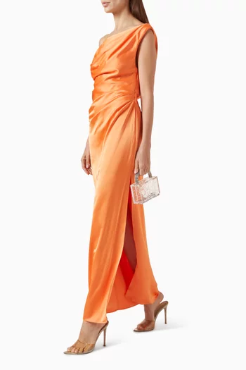 Alyssa Maxi Dress in Satin