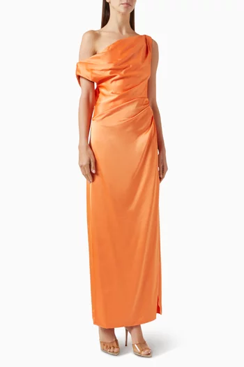 Alyssa Maxi Dress in Satin