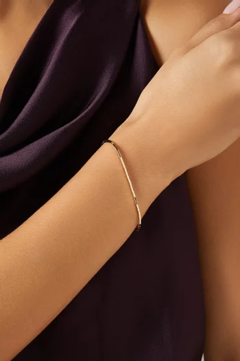 سوار تنس سادة ذهب عيار 14