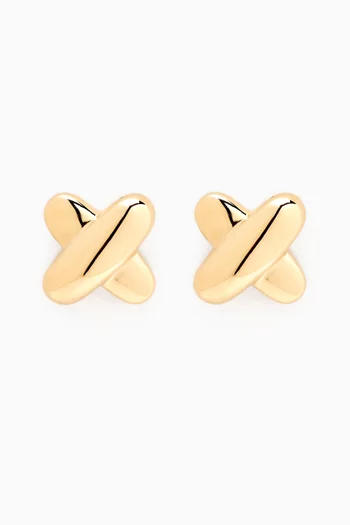 Golden Kisses Stud Earrings in 14kt Yellow Gold