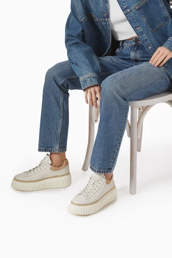 H-Stripes Sneakers in Nappa Leather
