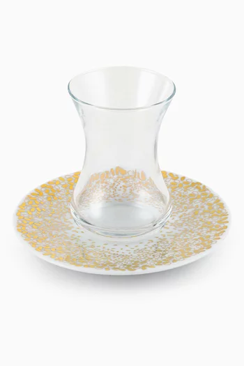 x Razan Alazzouni Tamrah Istikanah & Saucer, Set of 2