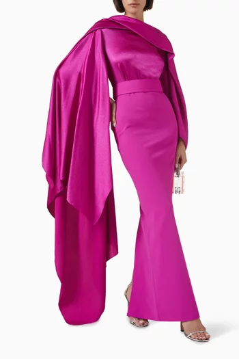 Rosalia Cape Maxi Dress