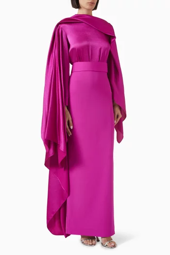 Rosalia Cape Maxi Dress
