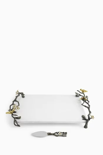 Lovebirds Cheeseboard in Marble