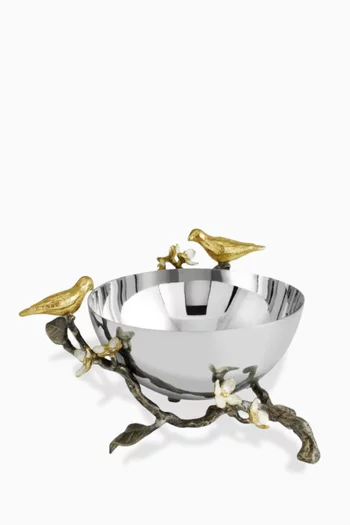 Lovebirds Nut Bowl in Stainless Steel