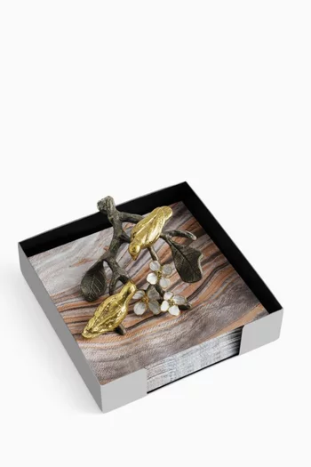 Lovebirds Napkin Holder in Stainless Steel
