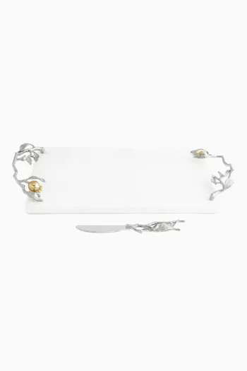Pomegranate Cheese Board & Spreader