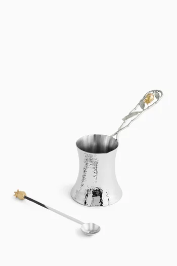 Pomegranate Coffee Pot with Spoon