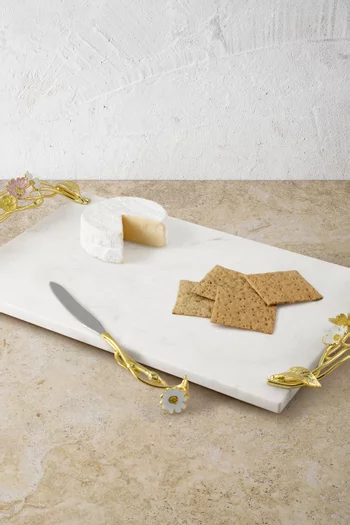 Wildflowers Cheese Board with Knife