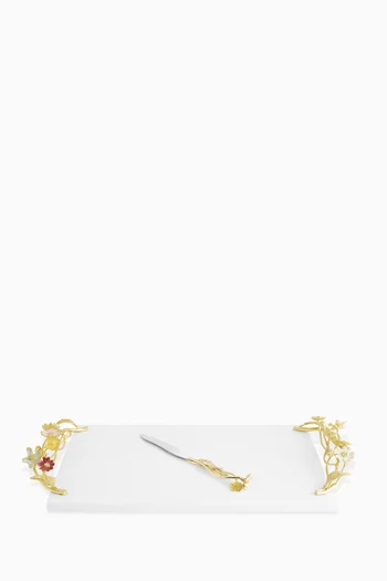Wildflowers Cheese Board with Knife