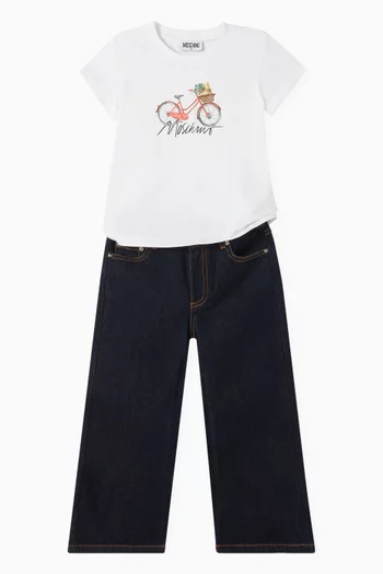 Bicycle Logo T-shirt in Cotton