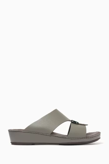 Quadratura Isola Lustre Sandals in Deercalf Leather