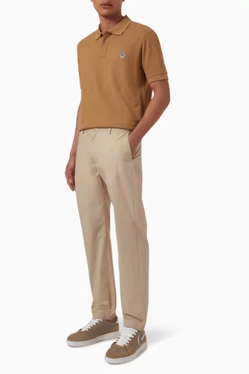 Zebra Polo Shirt in Organic Cotton Piqué
