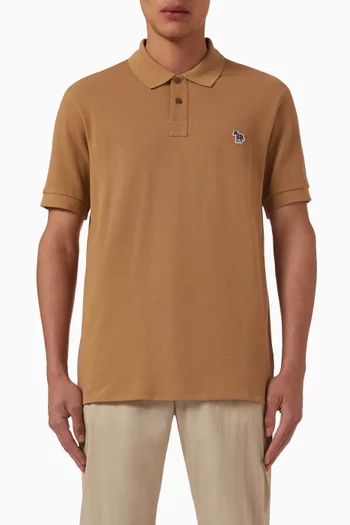 Zebra Polo Shirt in Organic Cotton Piqué