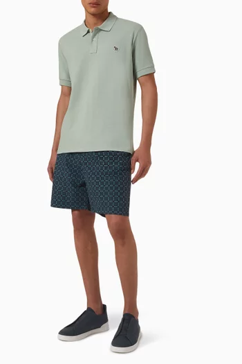 Zebra Polo Shirt in Organic Cotton Piqué