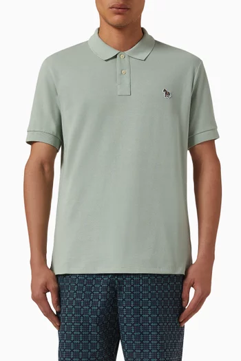 Zebra Polo Shirt in Organic Cotton Piqué