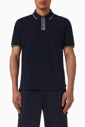 Polo Shirt in Stretch Organic Cotton