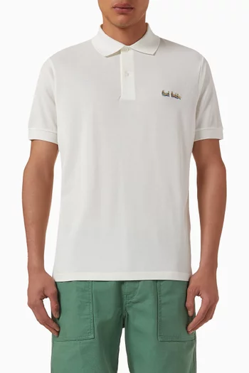 Multi Logo Polo Shirt in Cotton-piqué