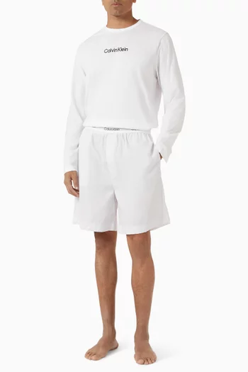 Pyjama Shorts in Cotton Poplin